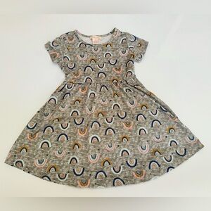 💖SALE 3x$15 Gray Rainbow Patterned Kids Dress